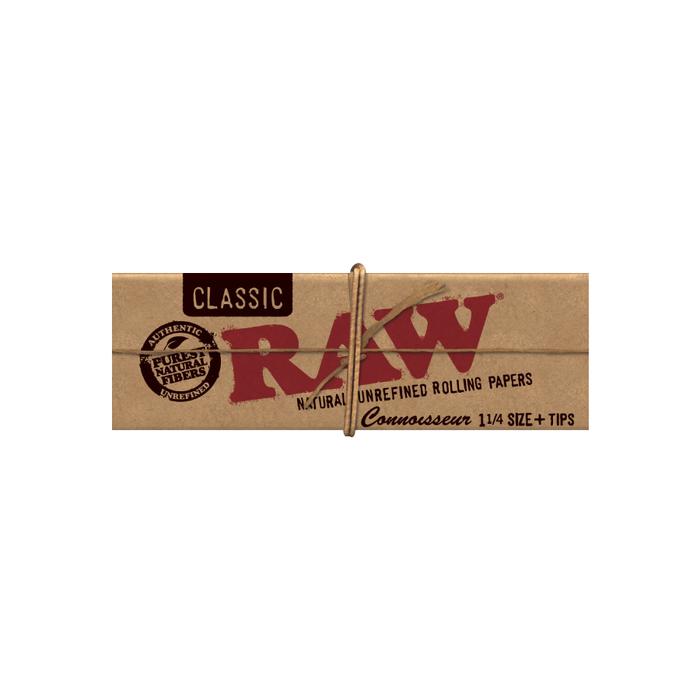 Raw - Connoisseur Classic 1 1/4' Papers W/ Tips