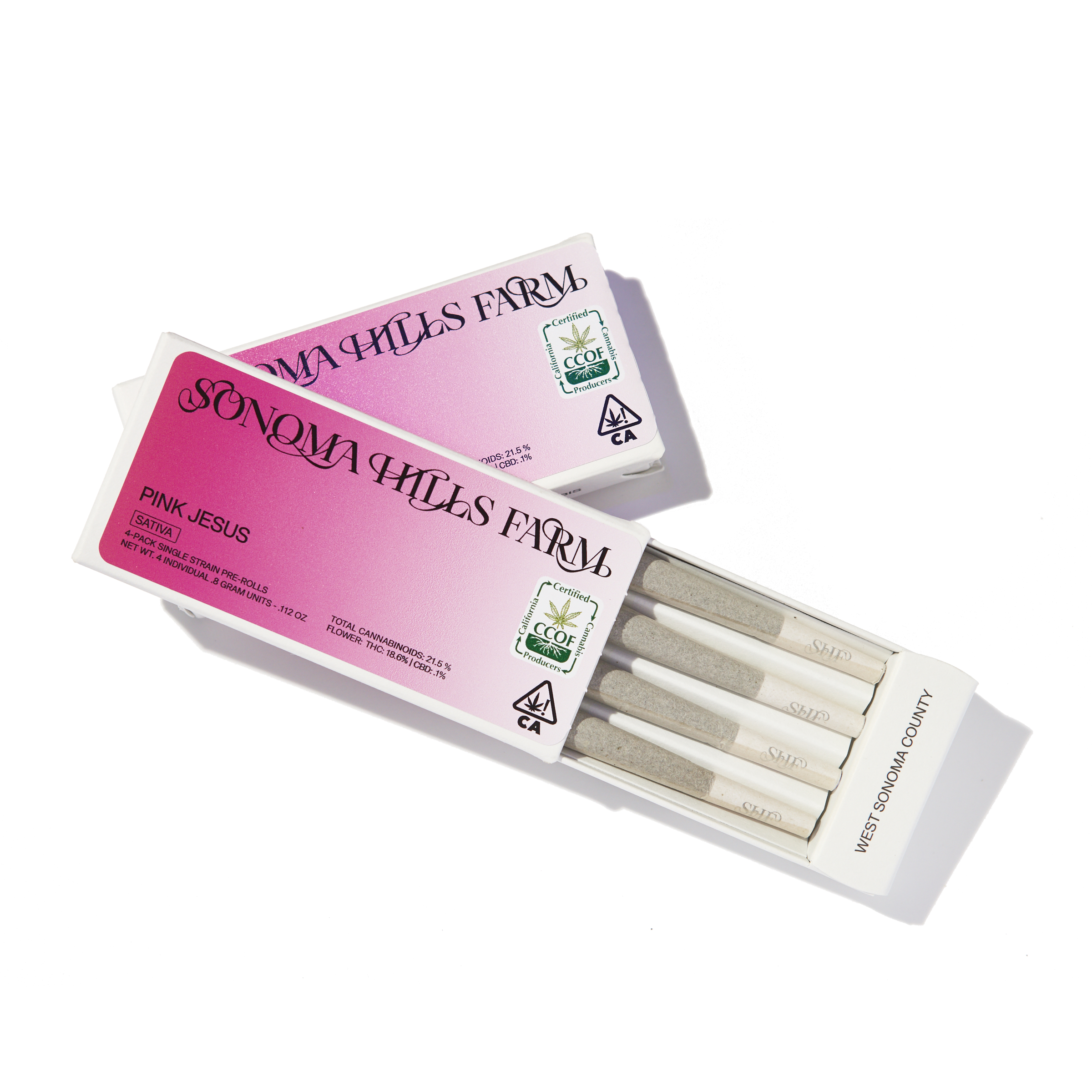 Sonoma Hills Farm - Pink Jesus 3.2G 4 Pack