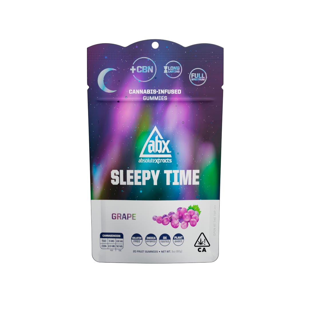 Absolutextracts - Sleepy Time Gummies - Grape 100MG